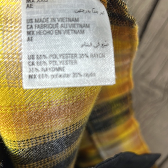 Sun & Stone Men's Yellow Jonathan Plaid Casual Pants Size XXL - Picture 8 of 8